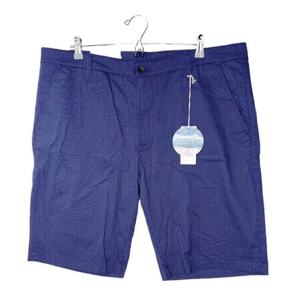 ADRIANO GOLDSCHMIED AG Griffin Blue Geo Print Flat Front Shorts